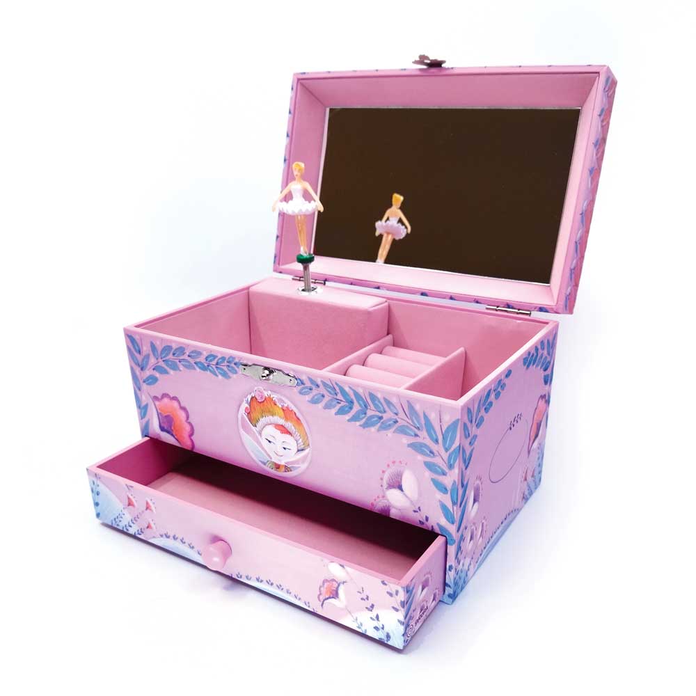 Musical Jewelry Box with Drawer Cloe