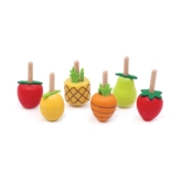 Wooden Spinning Tops – Fruits