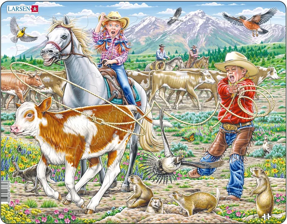 Cowgirl und Cowboy mit Lasso – PG11