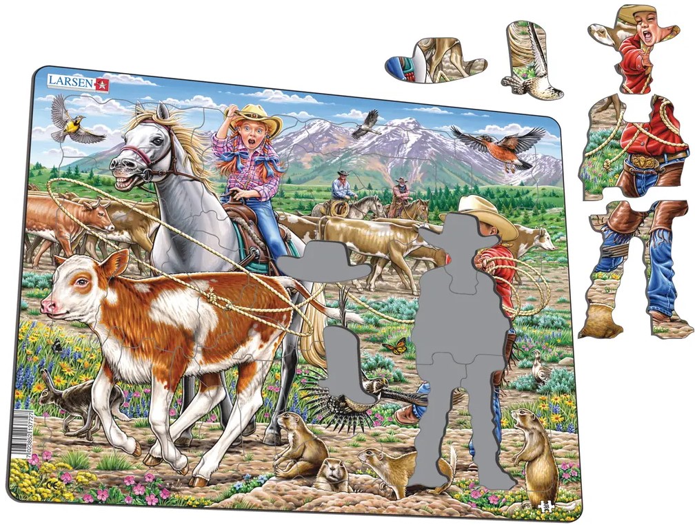 Cowgirl und Cowboy mit Lasso – PG11