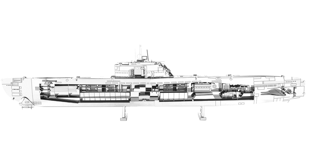 Zusammengebautes Deutsche U-Boot XXI