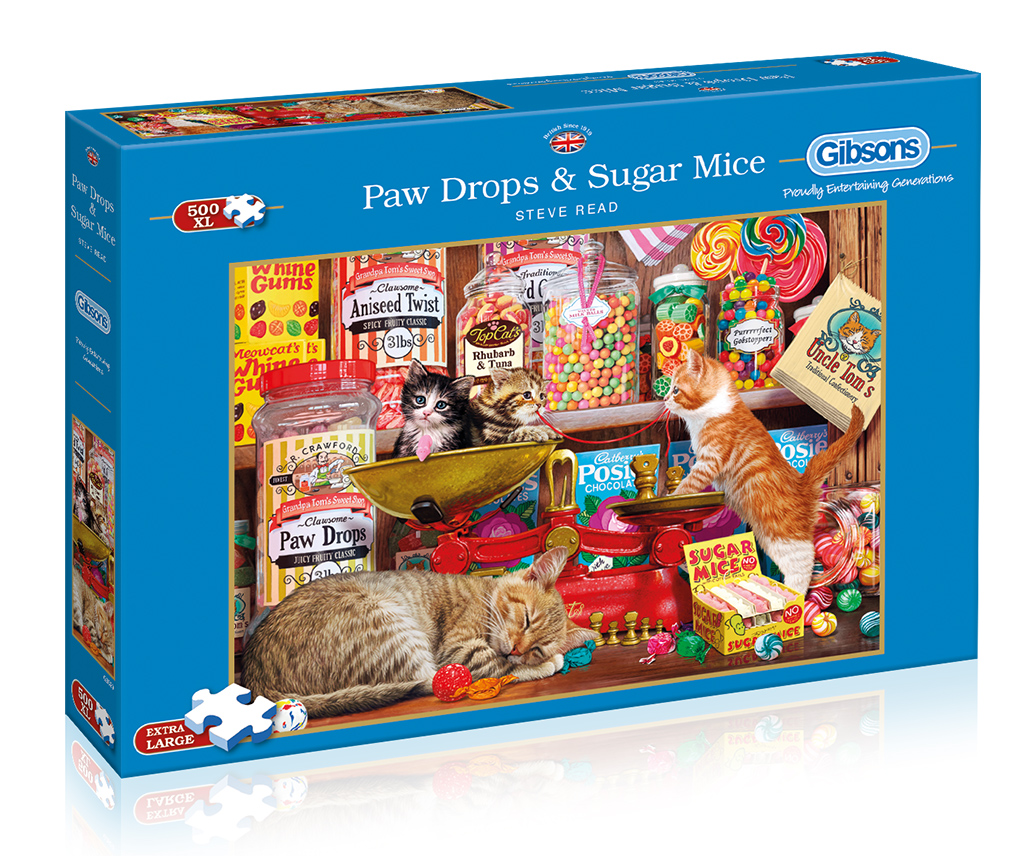 Paw Drops and Sugar Mice Puzzle Schachtel