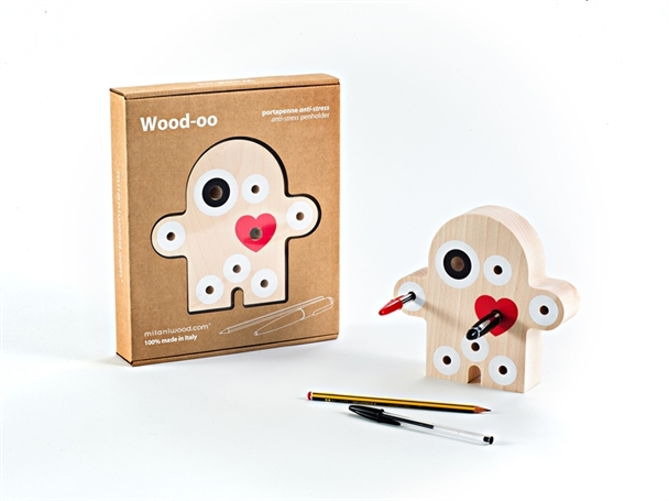 Wood-oo Stiftehalter und Schachtel