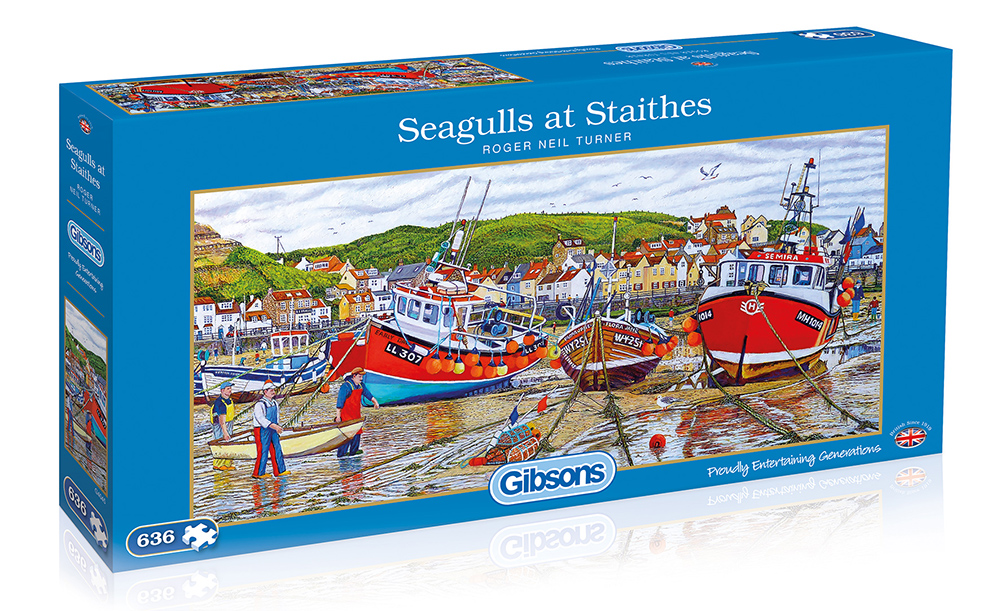 Seagulls at Staithes Puzzle Schachtel