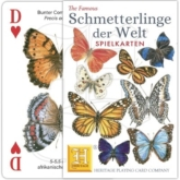 Schachtel und Musterkarte der Spielkarten Schmetterling der Welt