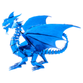 Zusammengebauter blauer Drachen