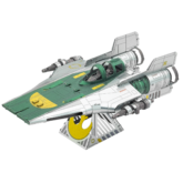 Zusammengebauter Resistance A-Wing Fighter