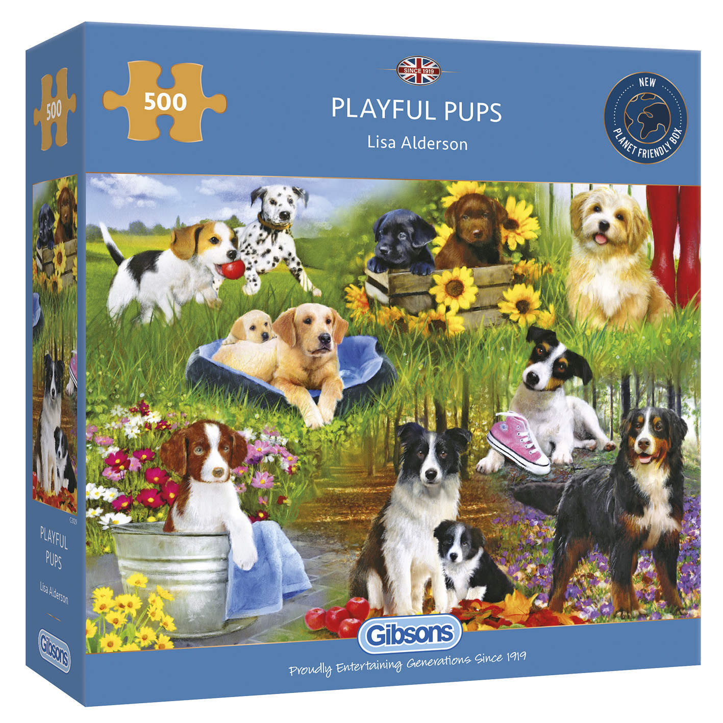 Playful Pups Puzzle Schachtel