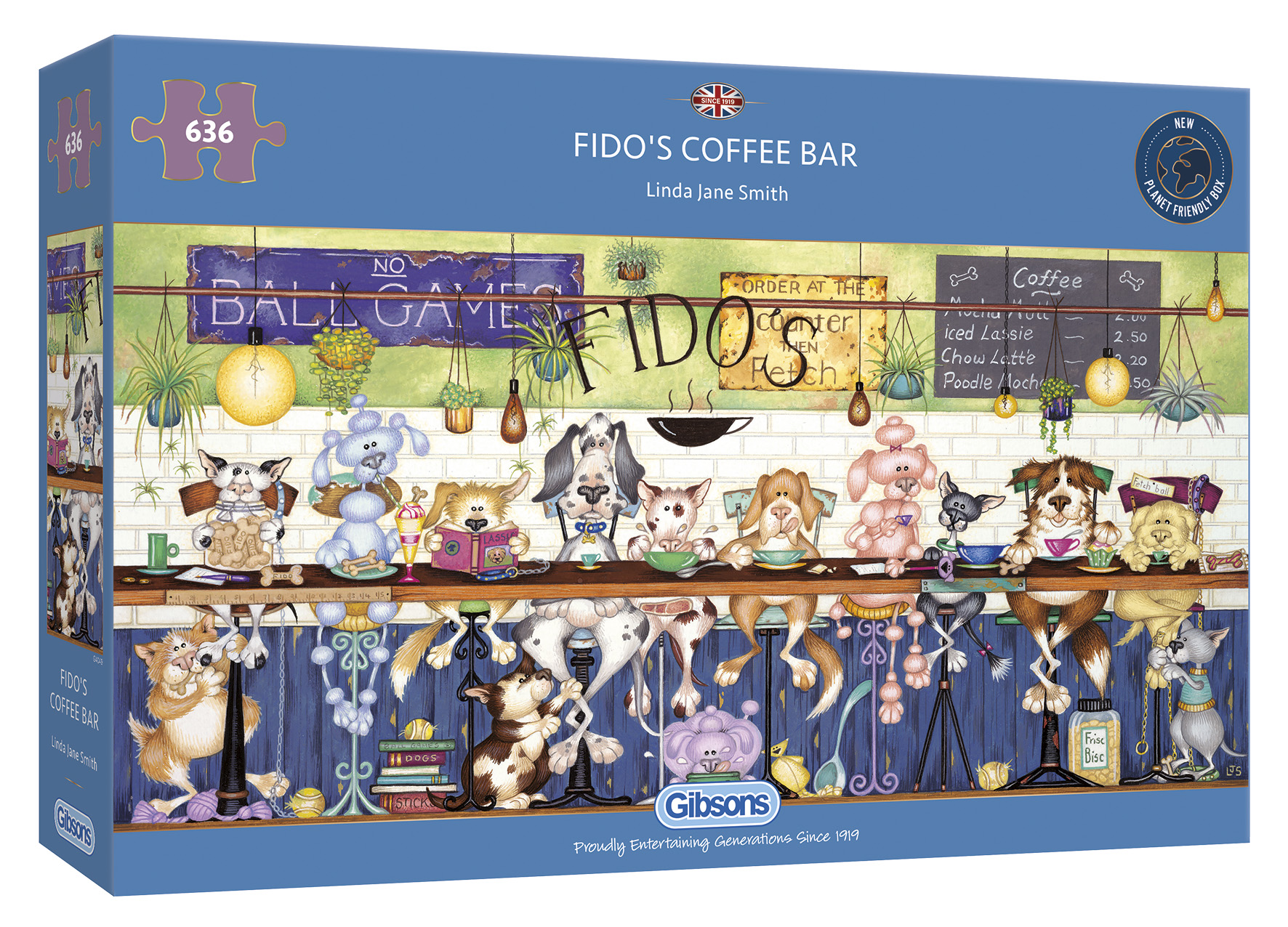 Fido's Coffe Bar Puzzle Schachtel