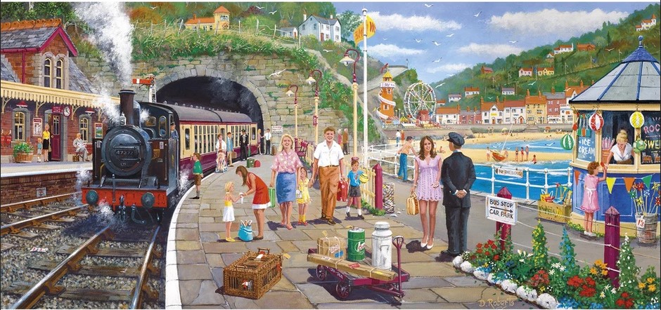 Seaside Train Puzzle