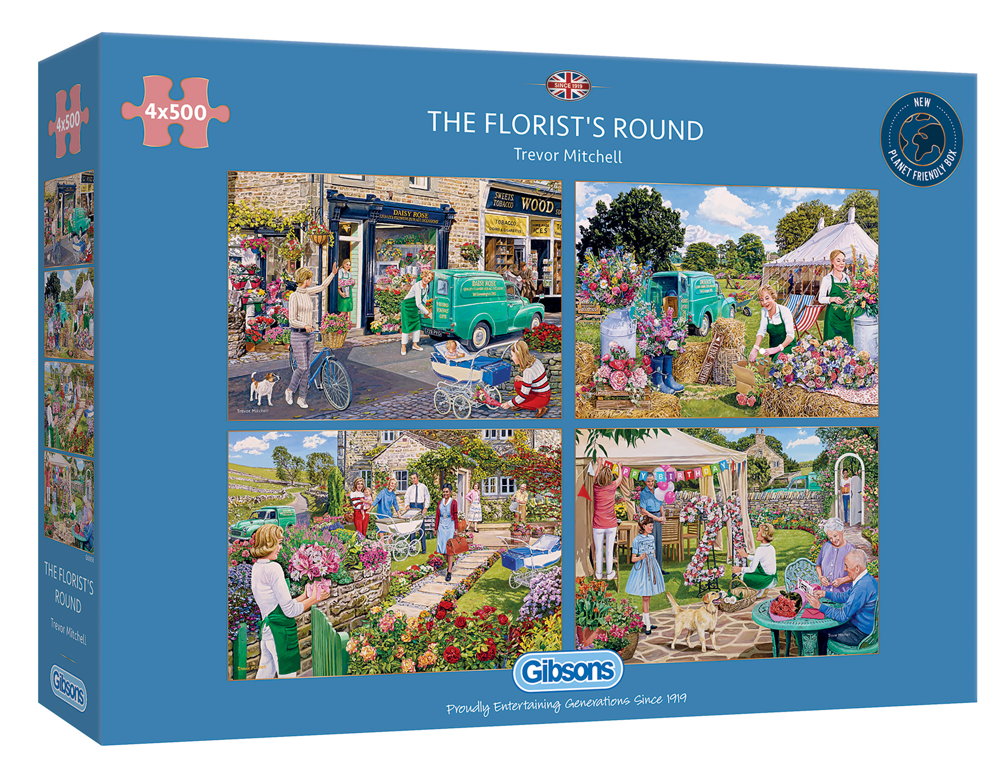 The Florists Round Puzzle Schachtel