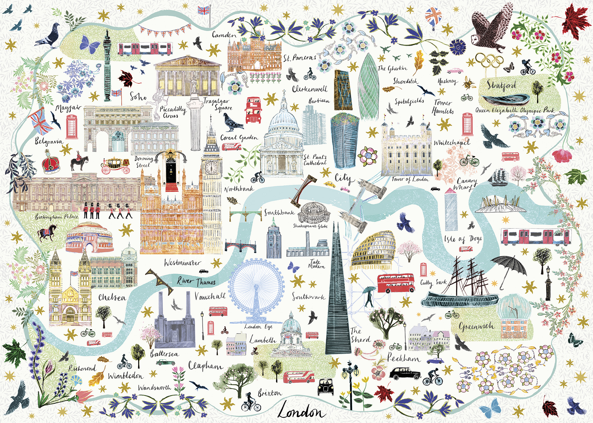 Map of London – 1000