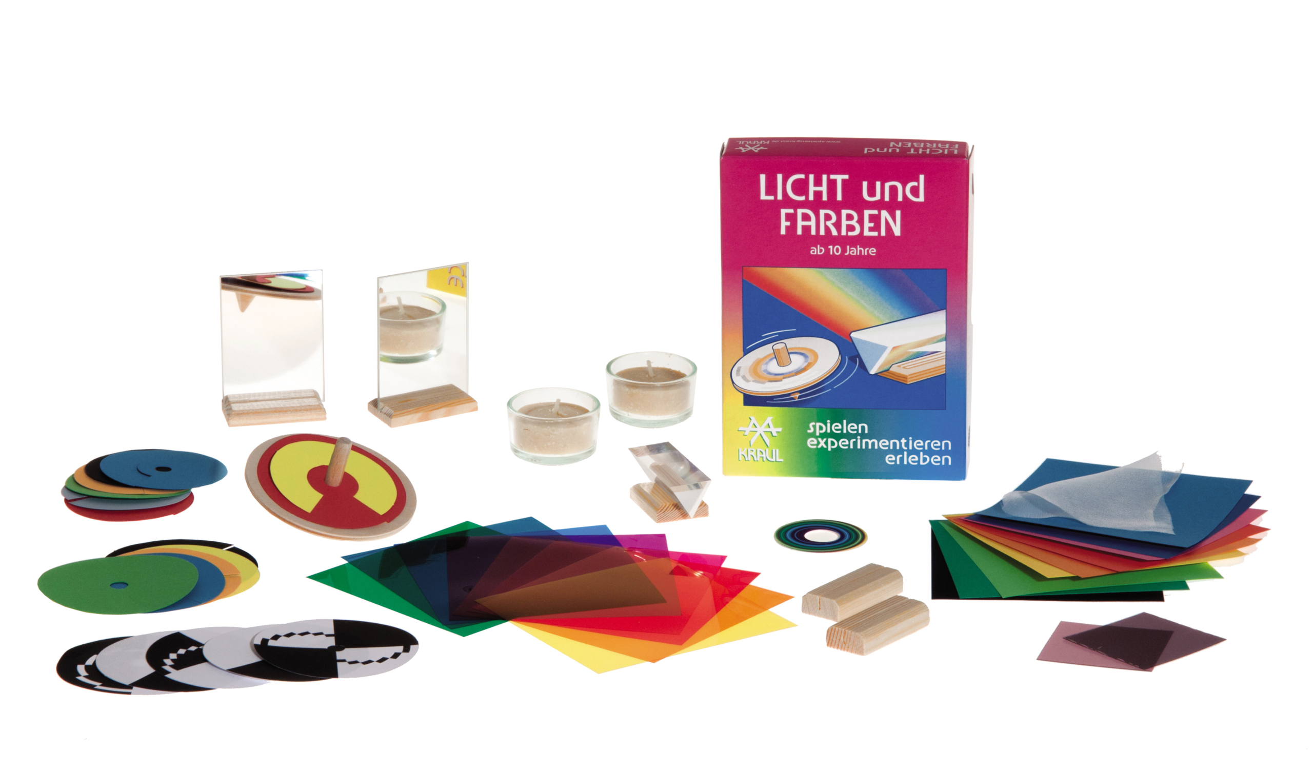 Licht und Farben, Schachtel und deren Inhalt