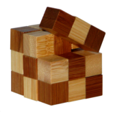 Bamboo Puzzle Snake Cubes unverpackt