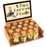 8 Mini Gommes Abeille