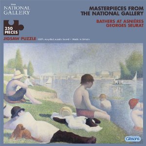 National Gallery - Bathers at Asnières by Georges Seurat Puzzle