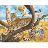 Rahmenpuzzle Leopard im Baum