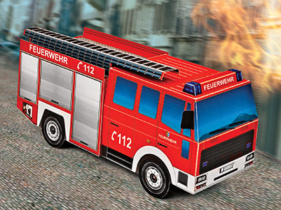 Schreiberbogen: Feuerwehrwagen