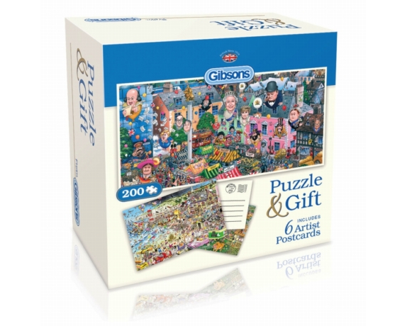 Geschenkbox Puzzle & Postkarten - Mike Jupp - 200