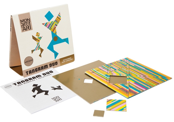 Tangram Duo Polychrome Verpackung und Inhalt