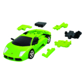 grüner Lamborgini als 3D Puzzle