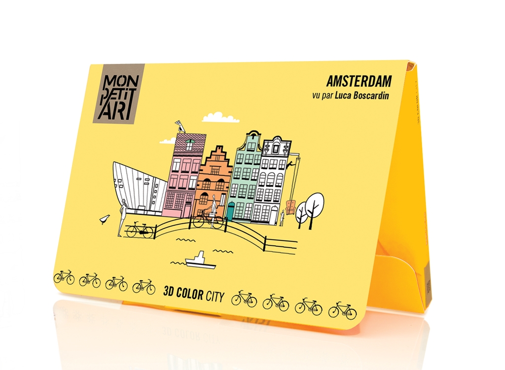 3D Color City Schachtel und Inhalt Amsterdam