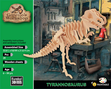 Verpackung von Gepettos Tyrannosarurus Rex