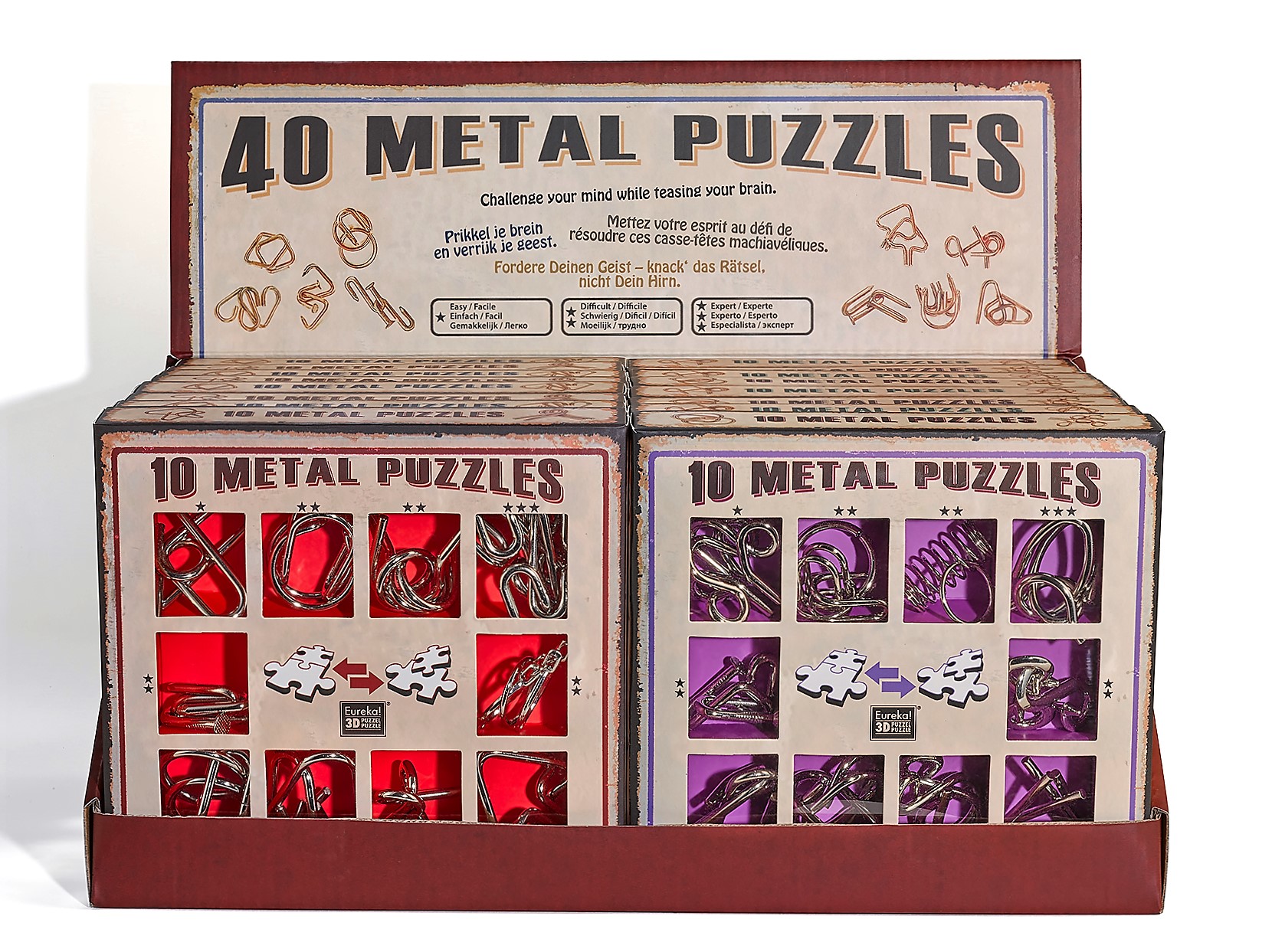 Display 10 Metall Puzzle