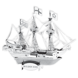 Zusammengebaute Golden Hind