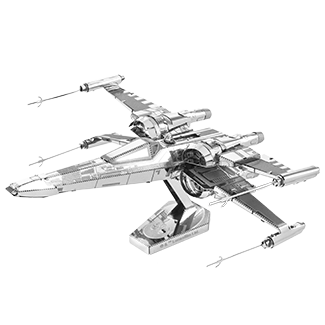 Zusammengebauter POE Dameron's X-Wing Fighter