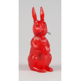 Wackel-Hase, rot transparent