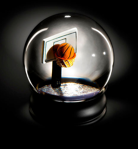 Geschicklichkeits-Spiel Snowglobe Basketball