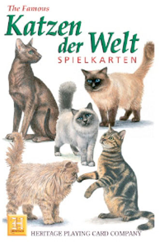 Schachtel der Spielkarten Katzen der Welt