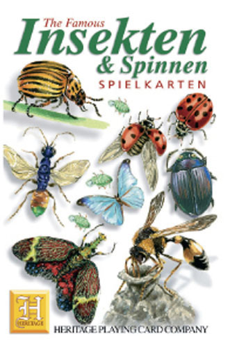 Schachtel der Spielkarten Insekten und Spinnen