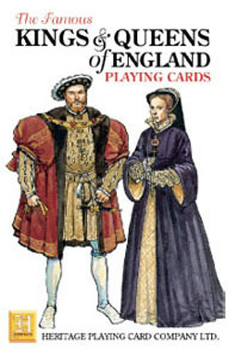 Schachtel von Spielkarten Kings and Queens of England