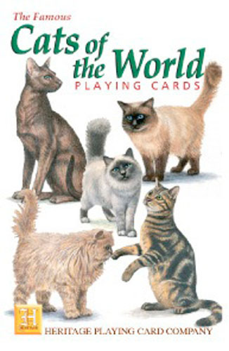 Schachtel von Spielkarten Cats of the World