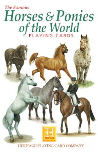 Schachtel von Spielkarten Horses and Ponies of the World