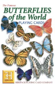 Schachtel von Spielkarten Butterflies of the World