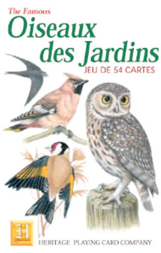 Schachtel von Spielkarten Oiseaux des Jardins