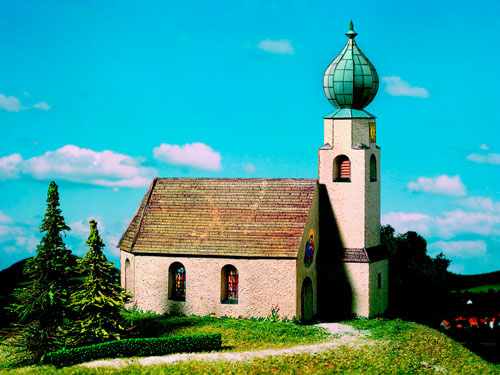 Schreiberbogen: Kirche im Gebirge