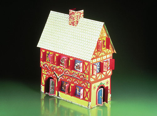 Schreiberbogen: Adventskalender Haus