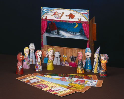 Schreiberbogen: Fingerpuppentheater