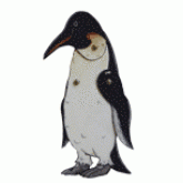 Animierter Hampelmann Pinguin