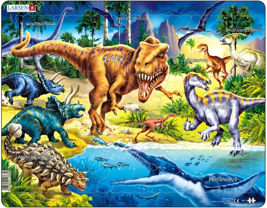 Rahmenpuzzle Dinosaurier