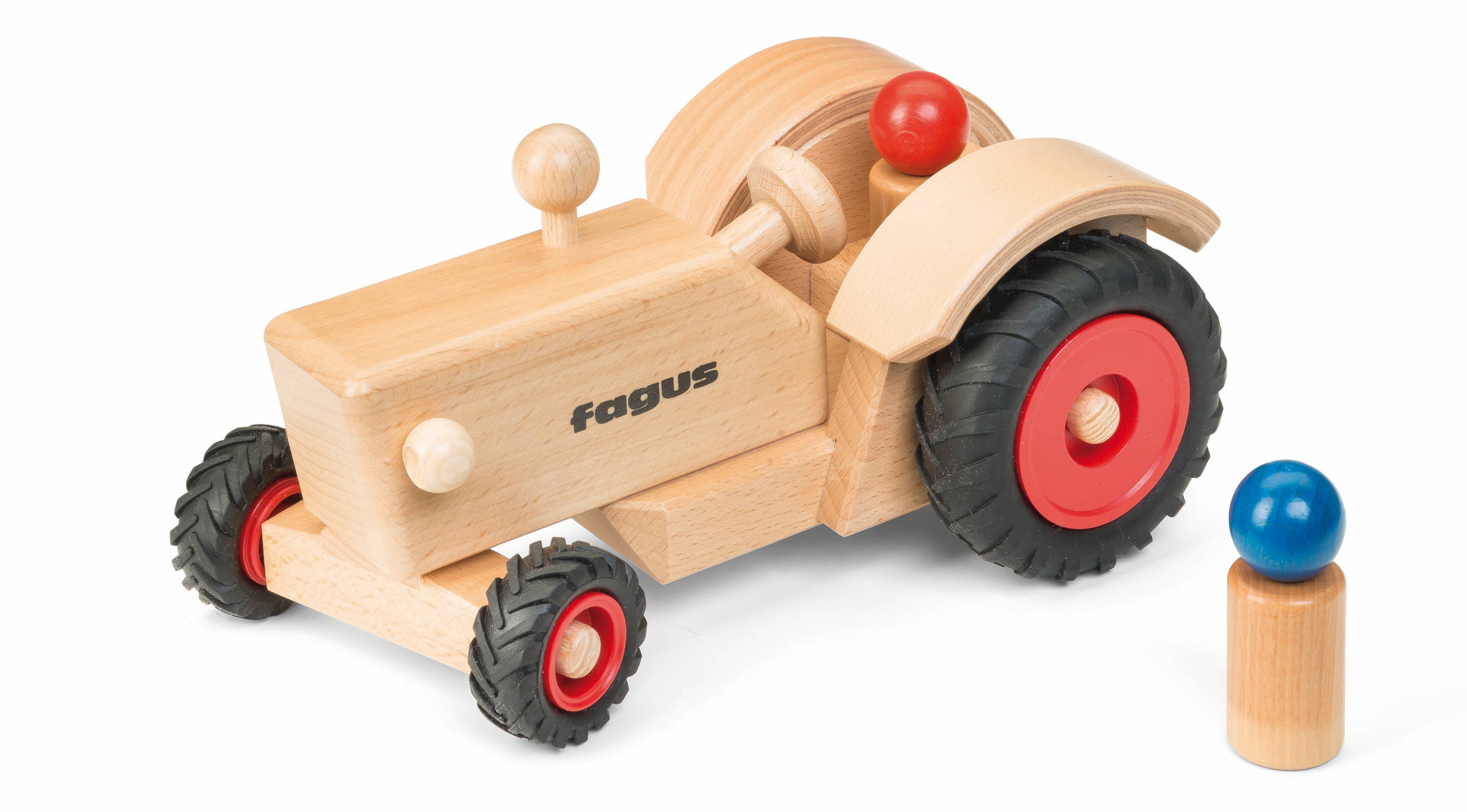 Traktor ohne Dach aus Holz