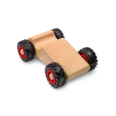 Kubbelauto aus Holz Speedy