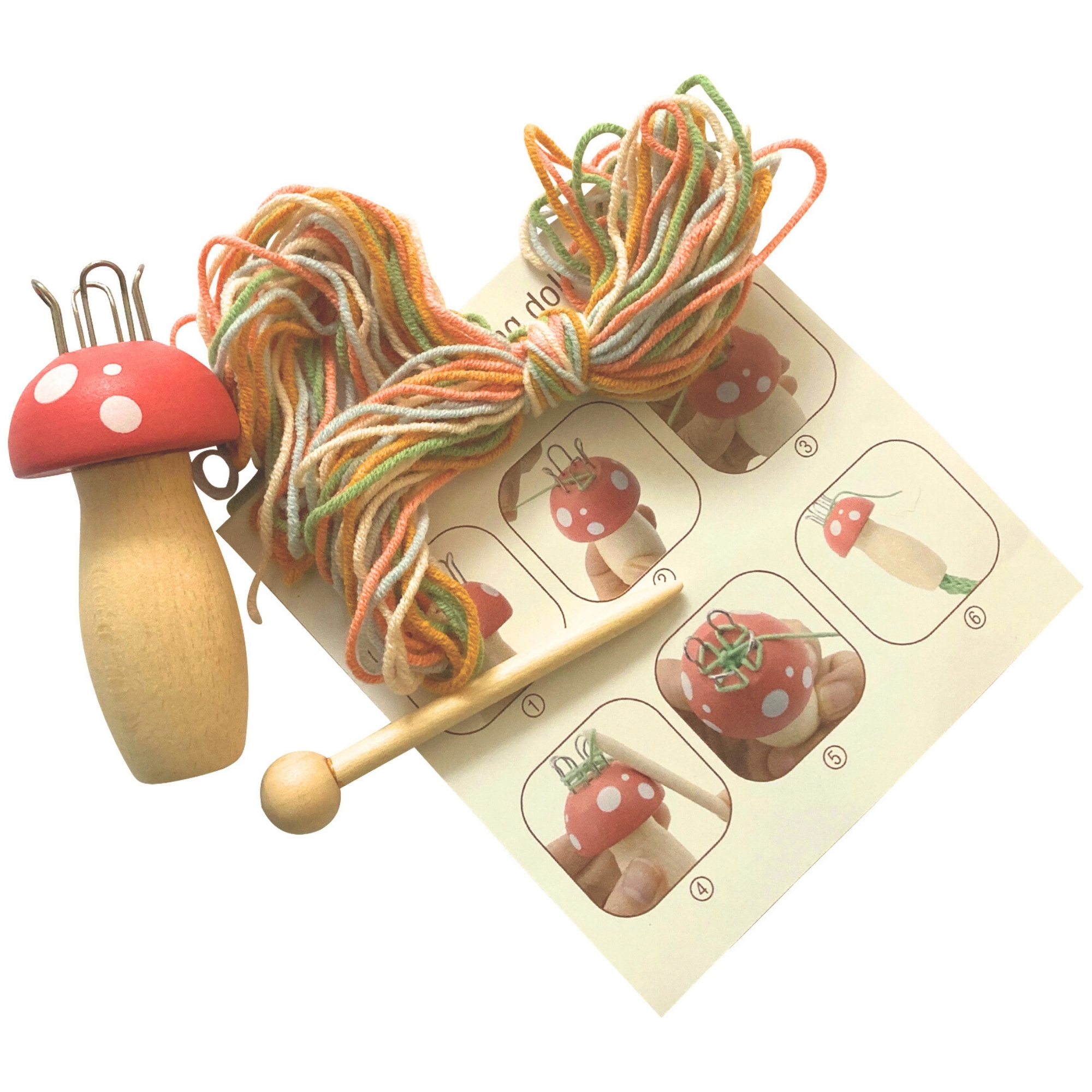 Wooden Knitting Mushroom – Strickliesel