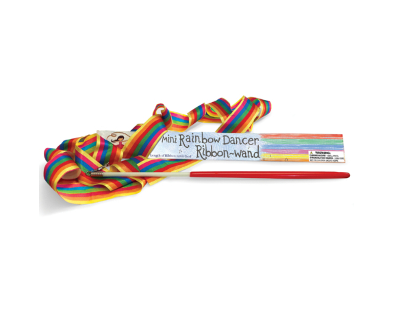 Mini Rainbow Dancer Ribbon-Wand