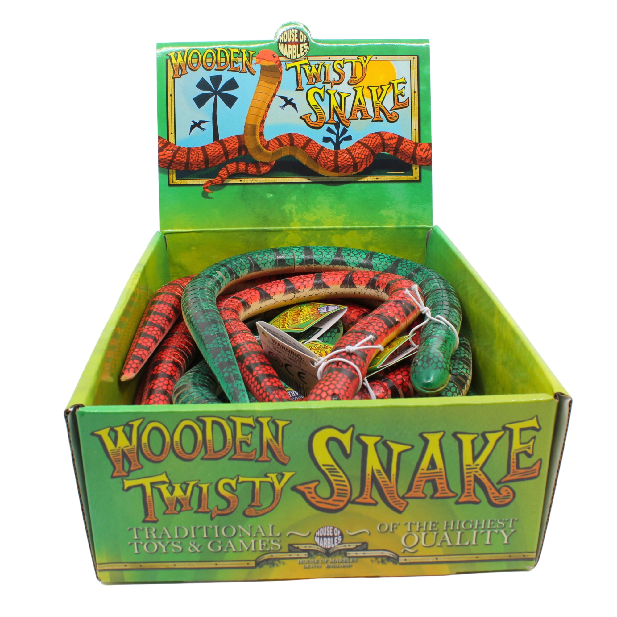 Wooden Twisty Snakes