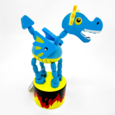 Wooden Dancing Dragon Press-Up